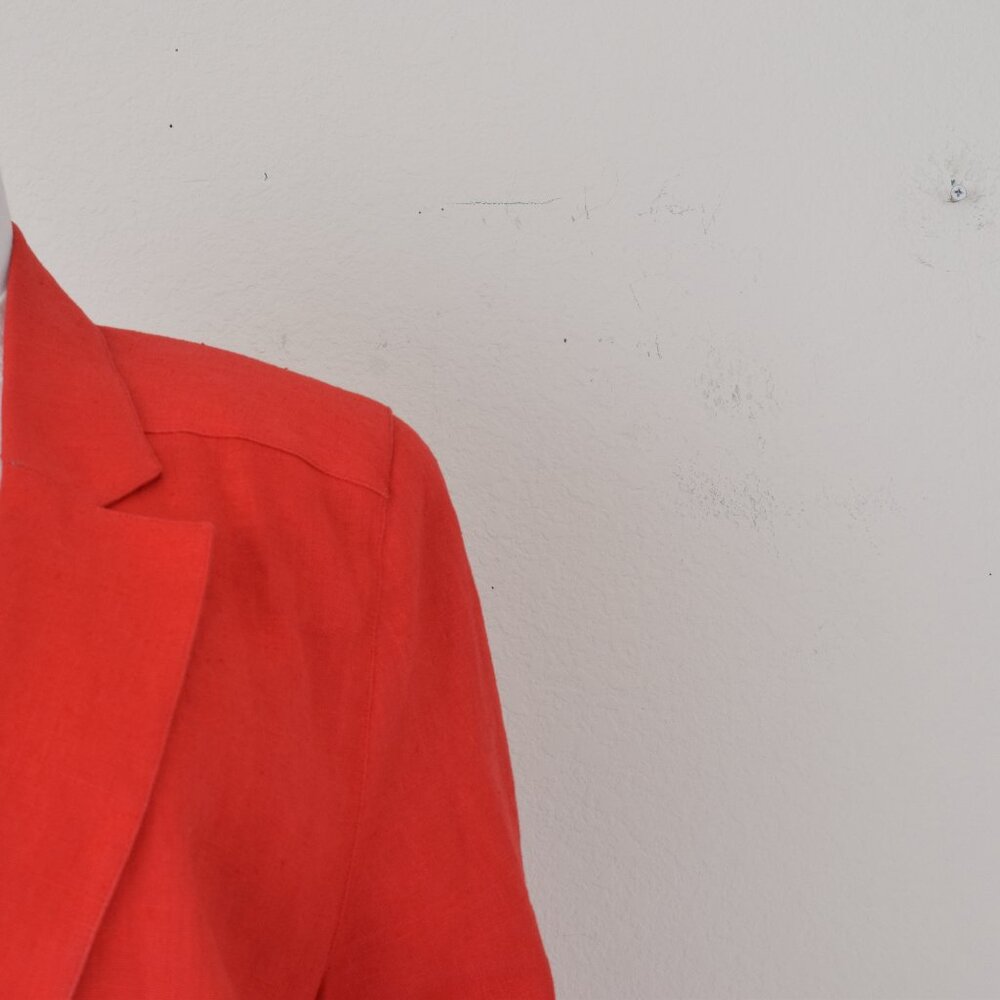 Vintage‎ 90s Ramie Rd Blazer by Chaus | size 8 - Picture 6 of 13